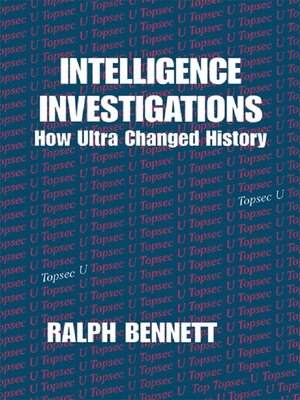 cover image of Intelligence Investigations